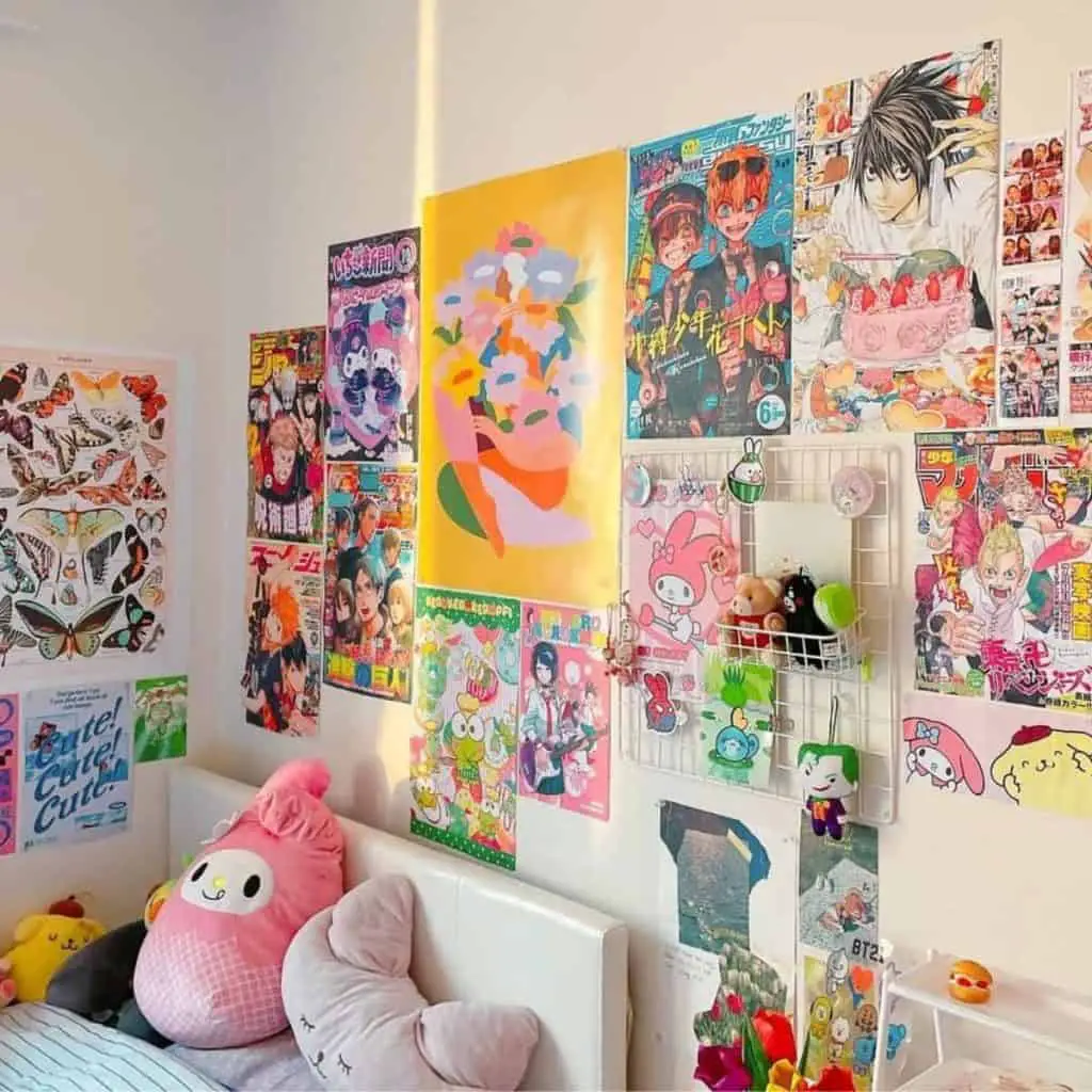 Anime decor ideas Japanese Posters bedroom