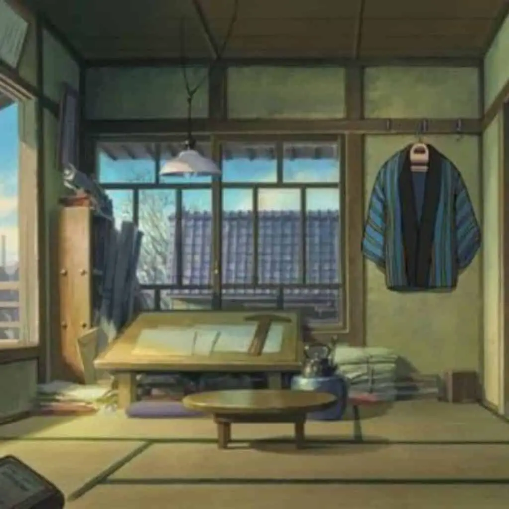 Jiro’s room from the wind rises