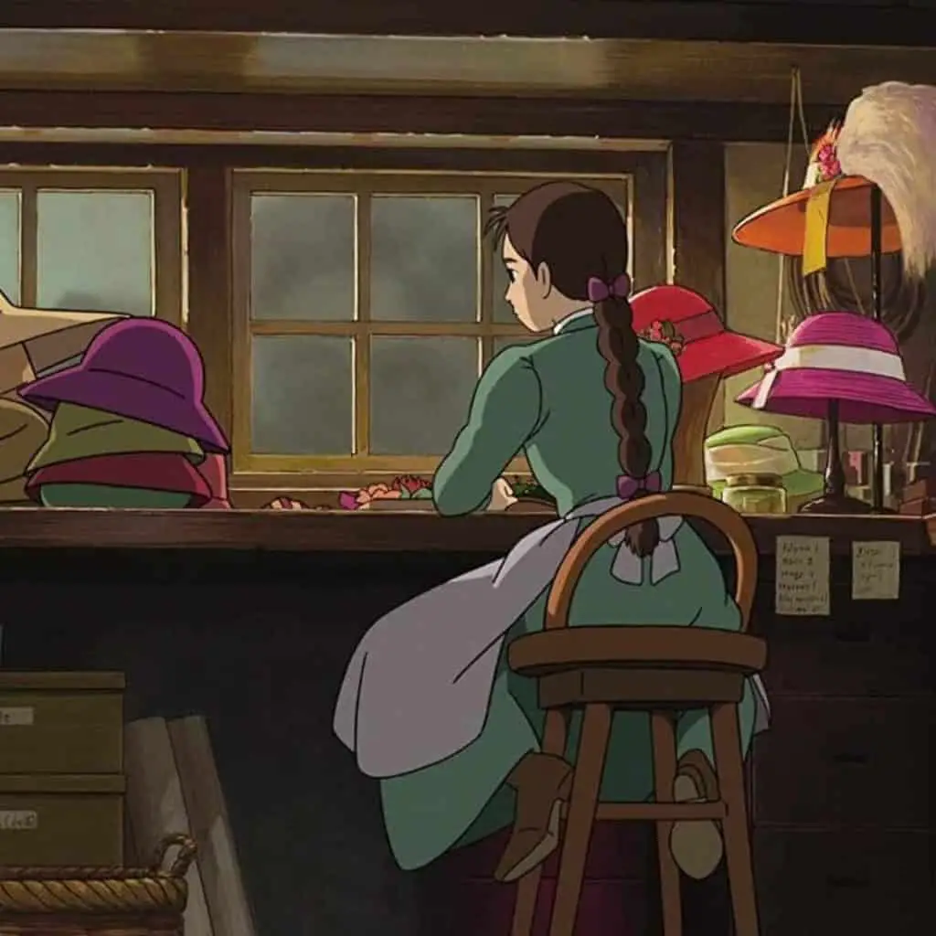 Sophie’s bedroom from howls moving castle Studio Ghibli aesthetics