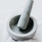 how to clean a mortar and pestle